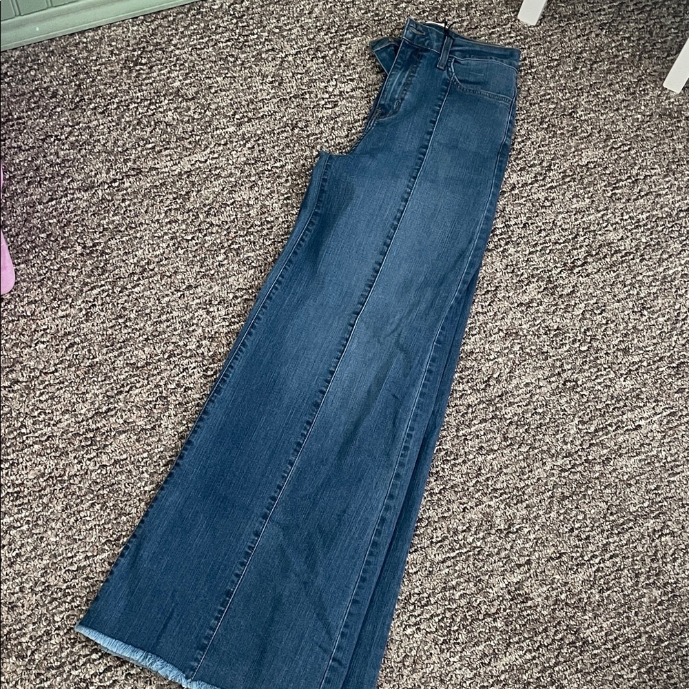Western wide leg Blue Women's Jeans